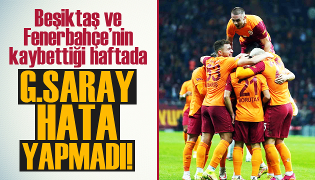 Galatasaray kritik haftayı kayıpsız geçti!