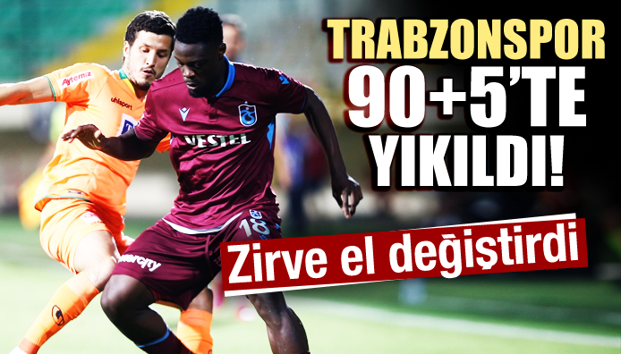 Trabzonspor 90+5 te yıkıldı!