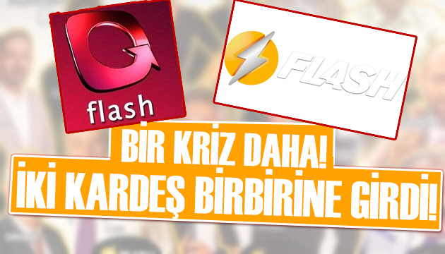 Flash TV yayına başladı, iki kardeş birbirine girdi!