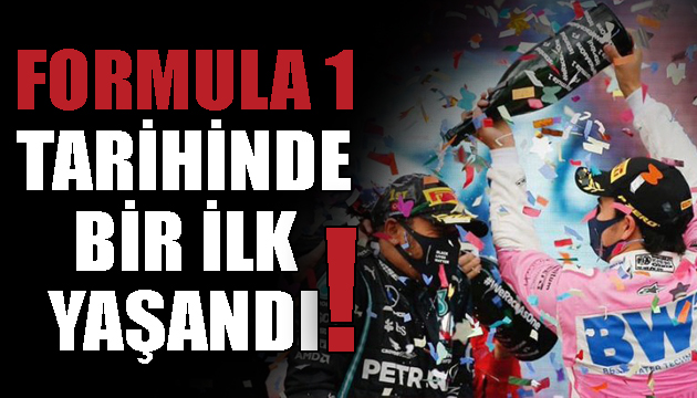 Formula 1 tarihinde bir ilk yaşandı: Şampanya yerine gazoz!