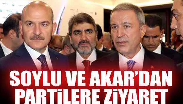 Soylu ve Akar dan partilere ziyaret