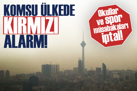 İran da hava kirliliği alarmı!