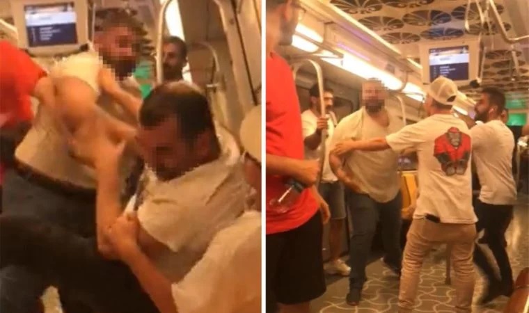 Kadıköy metroda alkol kavgası