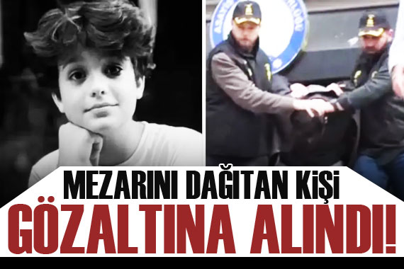 Ahmet Minguzzi nin mezarını tahrip eden kişi gözaltına alındı