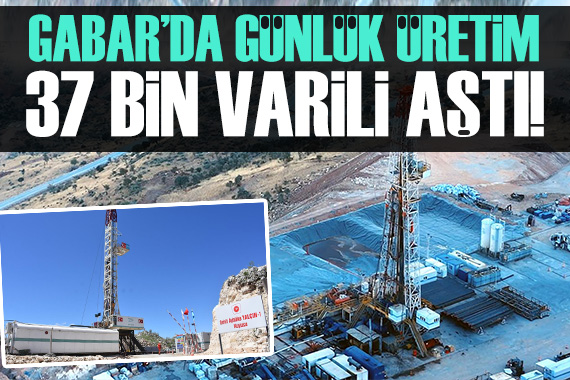 Gabar da günlük petrol üretimi 37 bin varili aştı!