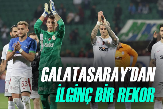Galatasaray dan yeni rekor! Daha iyisi yok...