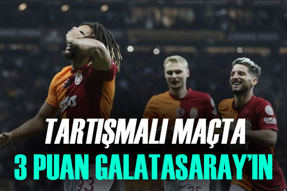 Tartışmalı maçta Galatasaray, Adana Demirspor u 3 golle geçti