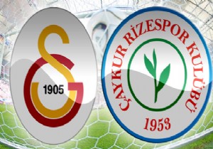 Galatasaray Rize de üzüldü