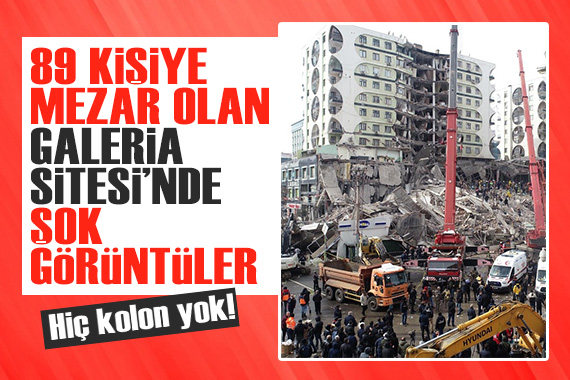 Diyarbakır da 89 kişiye mezar olan Galeria Sitesi nde şok görüntüler: Hiç kolon yok!