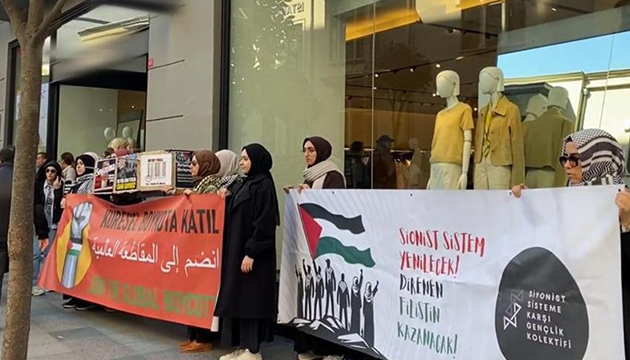 Şişli de tabutlu protesto