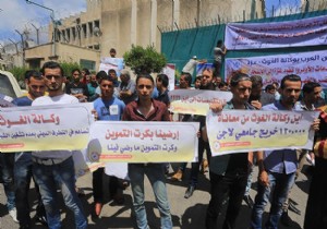 Gazze de  UNRWA  protestosu!