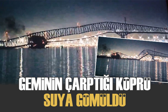 Geminin çarptığı köprü yıkıldı!