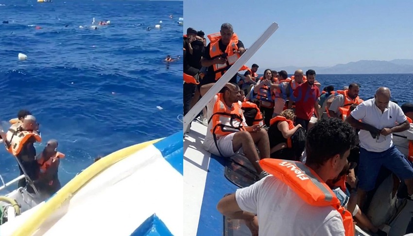 Girne'de batan yolcu gemisinden acı haber: Can kayıpları var