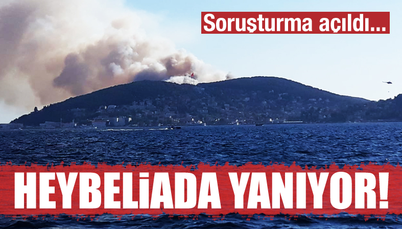 Heybeliada yanıyor! Soruşturma başlatıldı