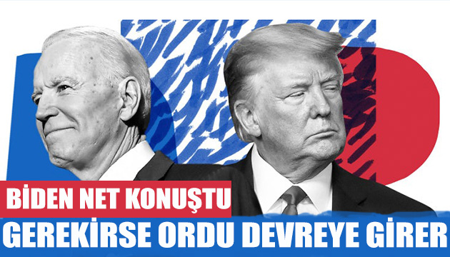 Biden: Gerekirse ordu devreye girer