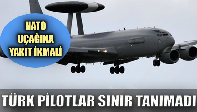 Tanker uçaktan NATO uçağına havada yakıt ikmali