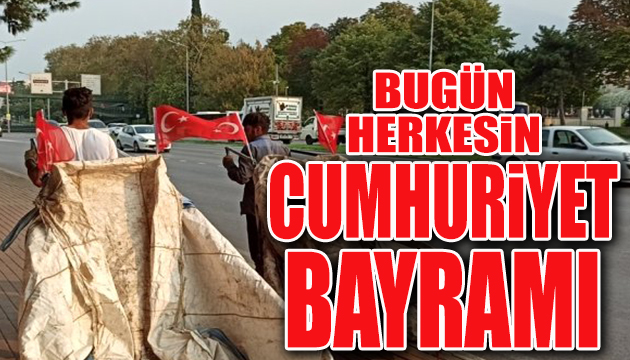 Cumhuriyet Bayramı na damga vuran görüntü