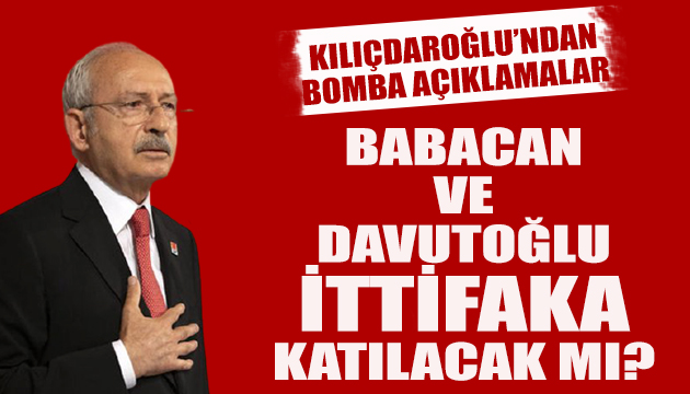 Babacan ve Davutoğlu ittifaka katılacak mı?