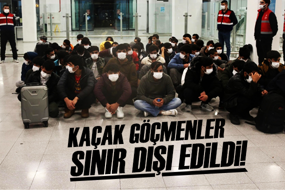 Kaçak göçmenler sınır dışı edildi!