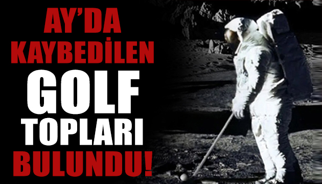 Ay’da kaybedilen golf topları bulundu!