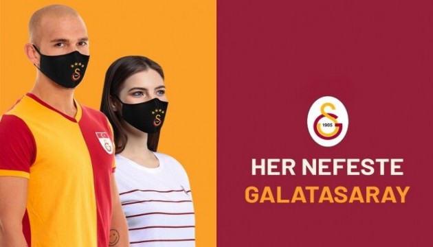 Galatasaray logolu maskeler satışa çıkıyor