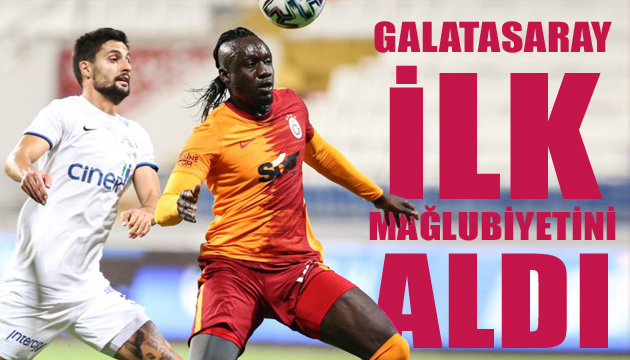 Galatasaray ilk mağlubiyetini aldı