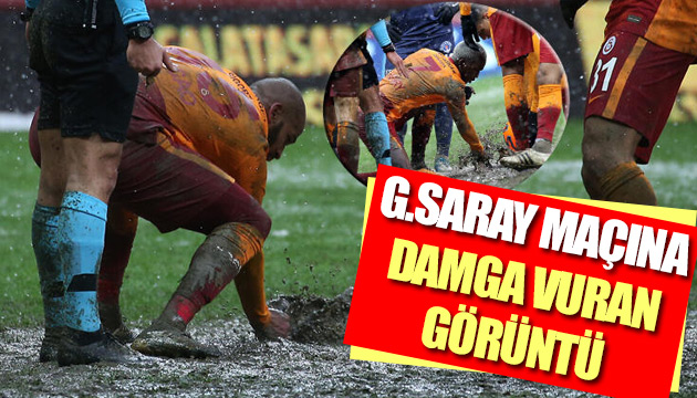 Galatasaray maçına damga vuran görüntü