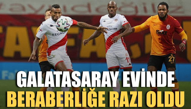 Galatasaray beraberliğe razı oldu
