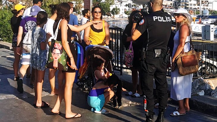 Turistlerin taciz iddiası Bodrum u karıştırdı