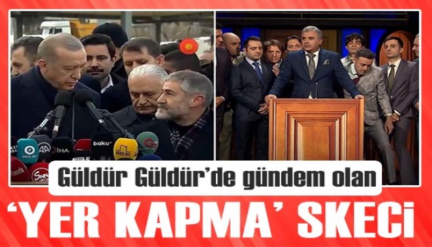 Güldür Güldür Show'dan Bakan Nebati skeci: Önde yer kapma sanatı
