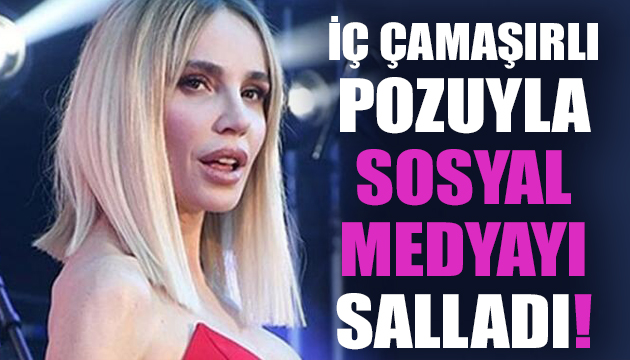 Gülşen in iç çamaşırlı pozu sosyal medyayı salladı!