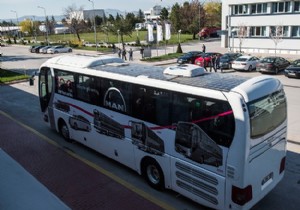 Türkiye nin ilk güneş otobüsü!