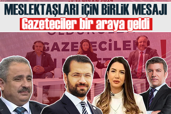 Gazeteciler Gazze de öldürülen meslektaşları için bir araya geldi