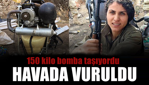 150 kilo bomba taşıyordu: Havada vuruldu