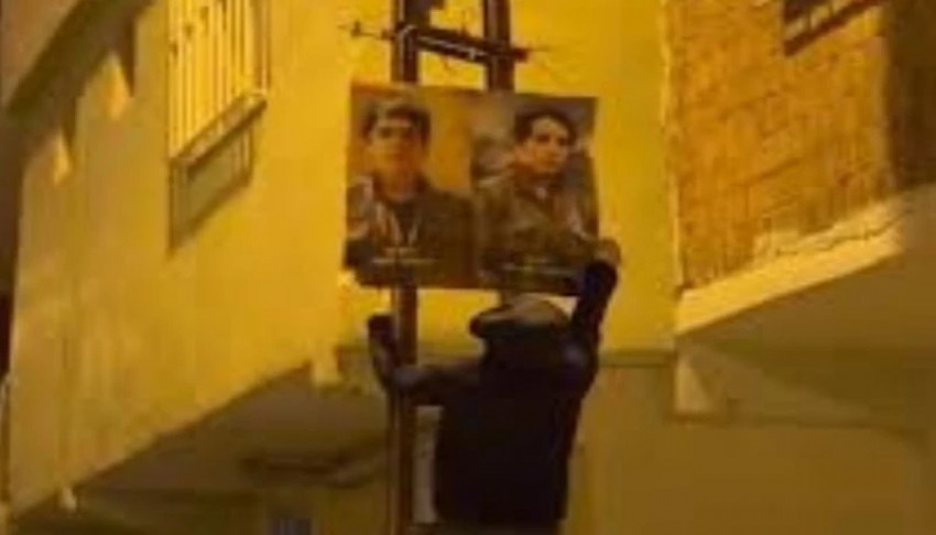 Terörist posteri asan 4 kişi yakalandı