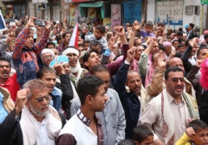 Yemen de Hadi ye destek gösterisi düzenlendi!