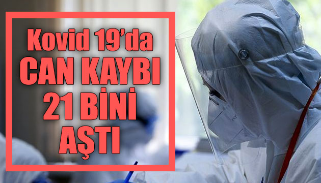 Sağlık Bakanlığı, Kovid 19 da son verileri açıkladı: Can kaybı 21 bini aştı