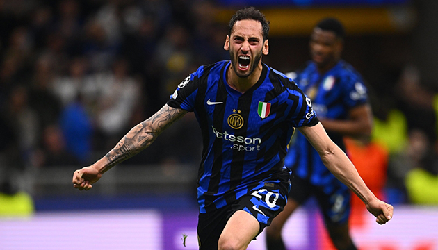 Hakan attı Inter ilk finalist oldu