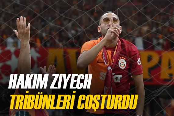 Hakim Ziyech, Galatasaray taraftarını mest etti!