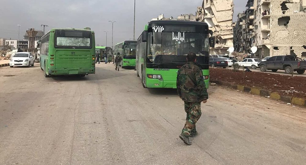 Tahliye otobüsleri Halep te!