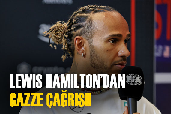 F1 Şampiyonu Lewis Hamilton dan Gazze mesajı!