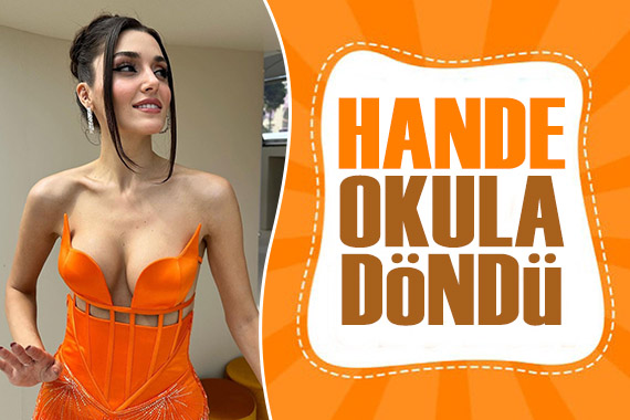 Hande Erçel, 10 yıl sonra üniversiteye döndü