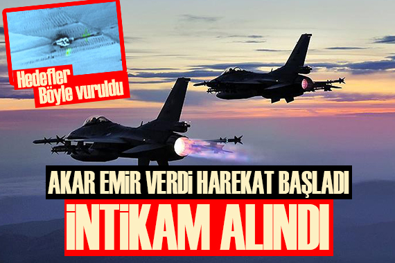 Kobani, Tel Rıfat, Derik, Şengal e Pençe Kılıç harekatı! F-16 lar havadan bomba yağdırdı!