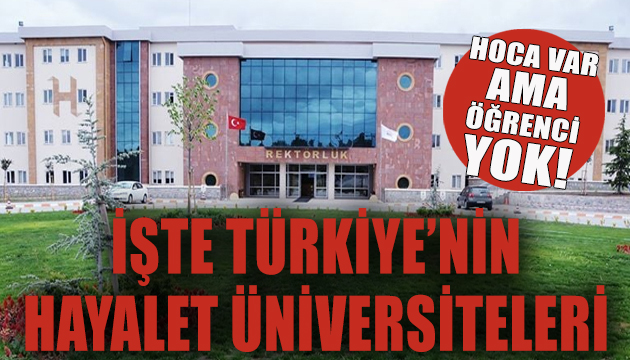Türkiye hayalet üniversitelerle dolu!