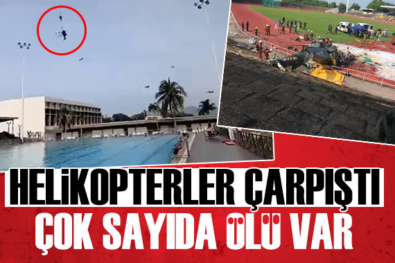 Helikoperler çarpıştı: Çok sayıda ölü var