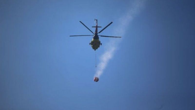 OGM den  yangın helikopteri düştü  iddiasına ilişkin açıklama