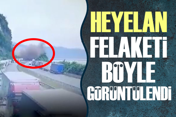 Artvin deki heyelan felaketi kameralara böyle yansıdı!