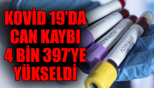 Koronavirüste can kaybı 4 bin 397 ye yükseldi