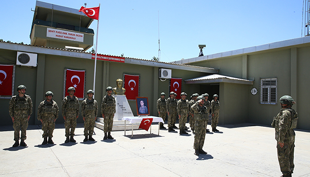 Hudut Kartalları bayramda nöbete devam ediyor