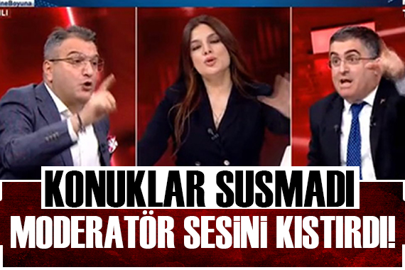 Hülya Hökenek konukların tartışmasını seslerini kıstırarak sonlandırdı!
